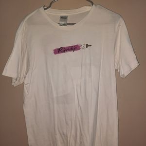 Ripndip white bob ross painting tee